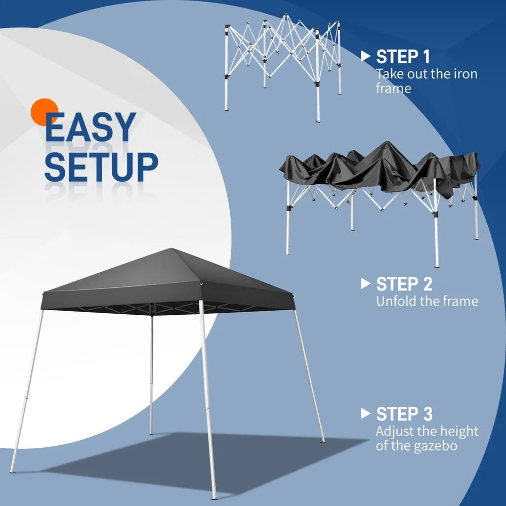 10x10 Pop Up Gazebo Canopy Tent Waterproof With Carry Bag