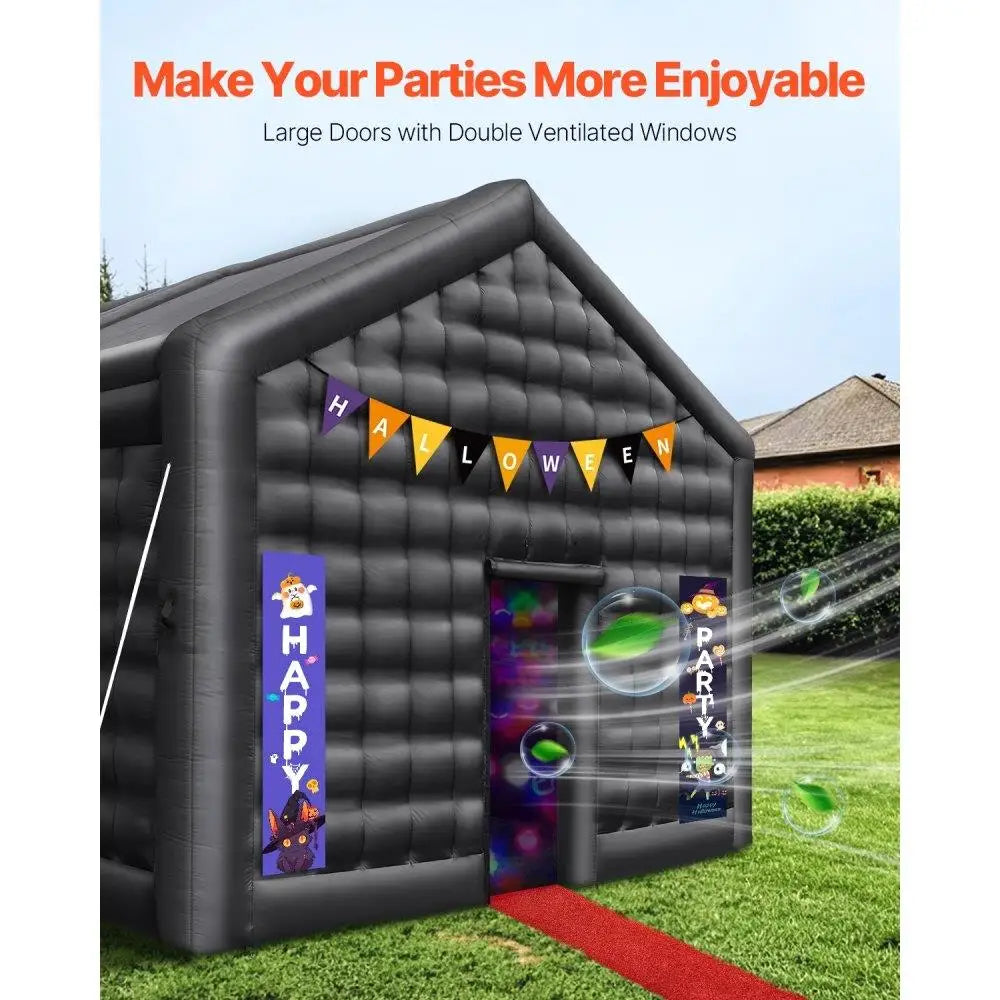 Inflatable Party Tent 17.7ft x 16.4ft x 13.9ft With Lights
