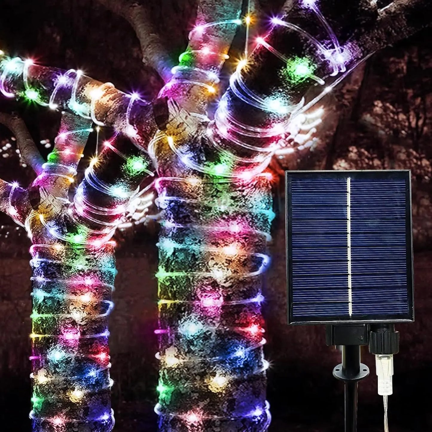300 LED Solar Rope Lights Outdoor Waterproof 8 Modes