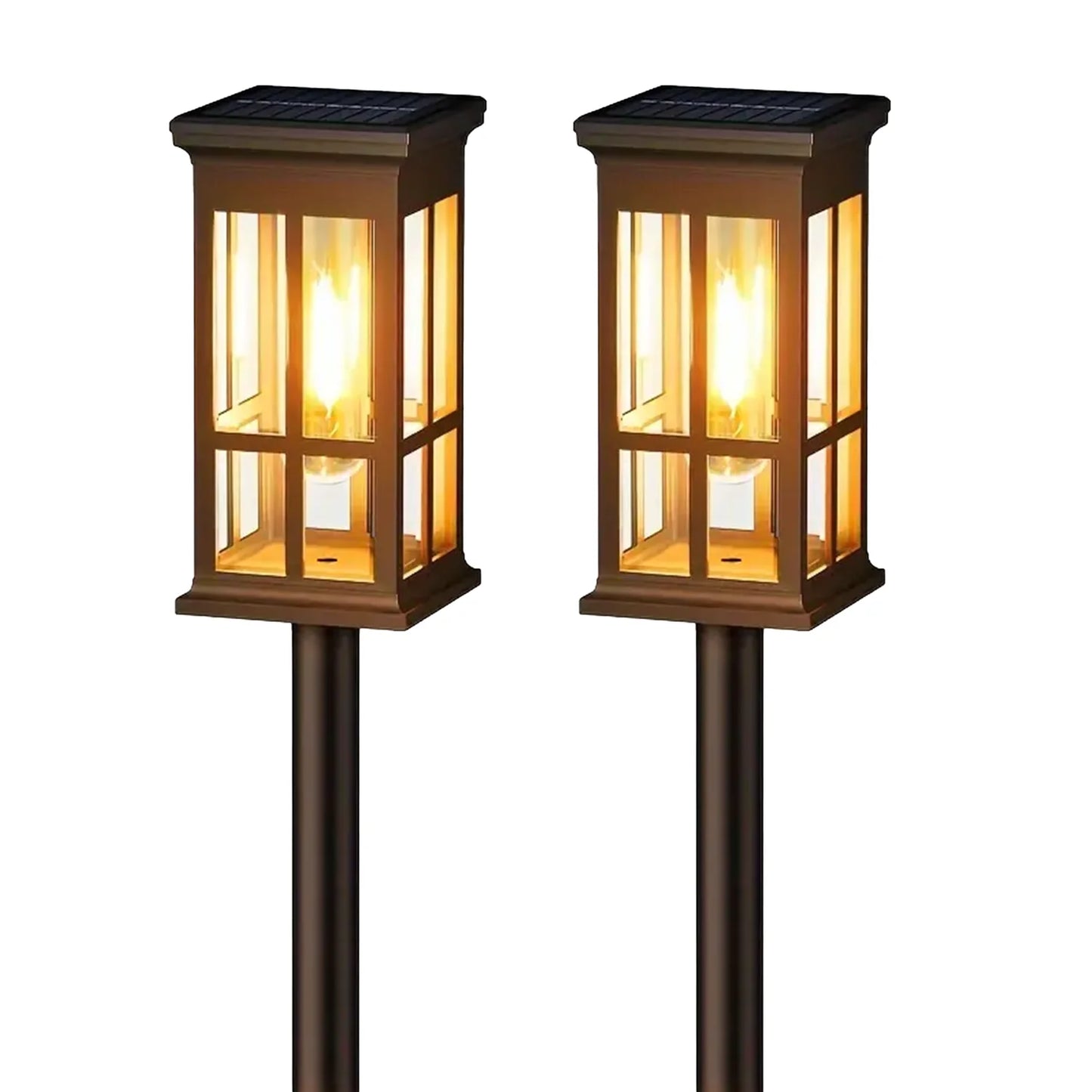 2 6 8 Pack Solar Pathway Lights Super Bright Outdoor LED