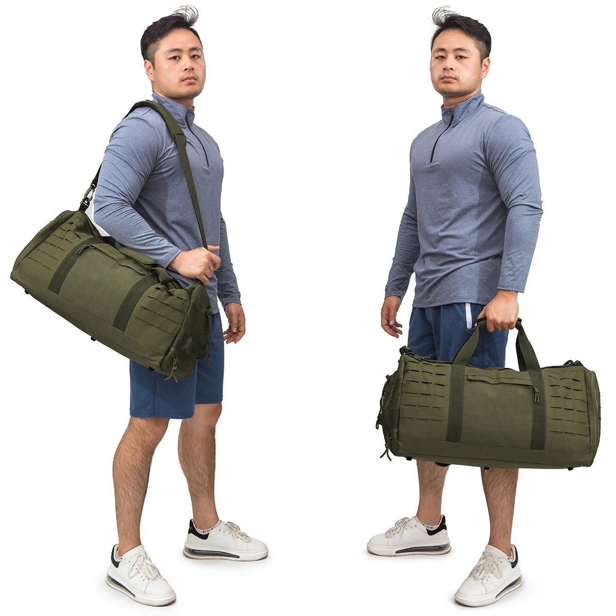 40L Tactical Travel Bag For Men Fitness Duffel Bag Basketball Weekender Bag Carry On Luggage Outdoor Camping Equipment