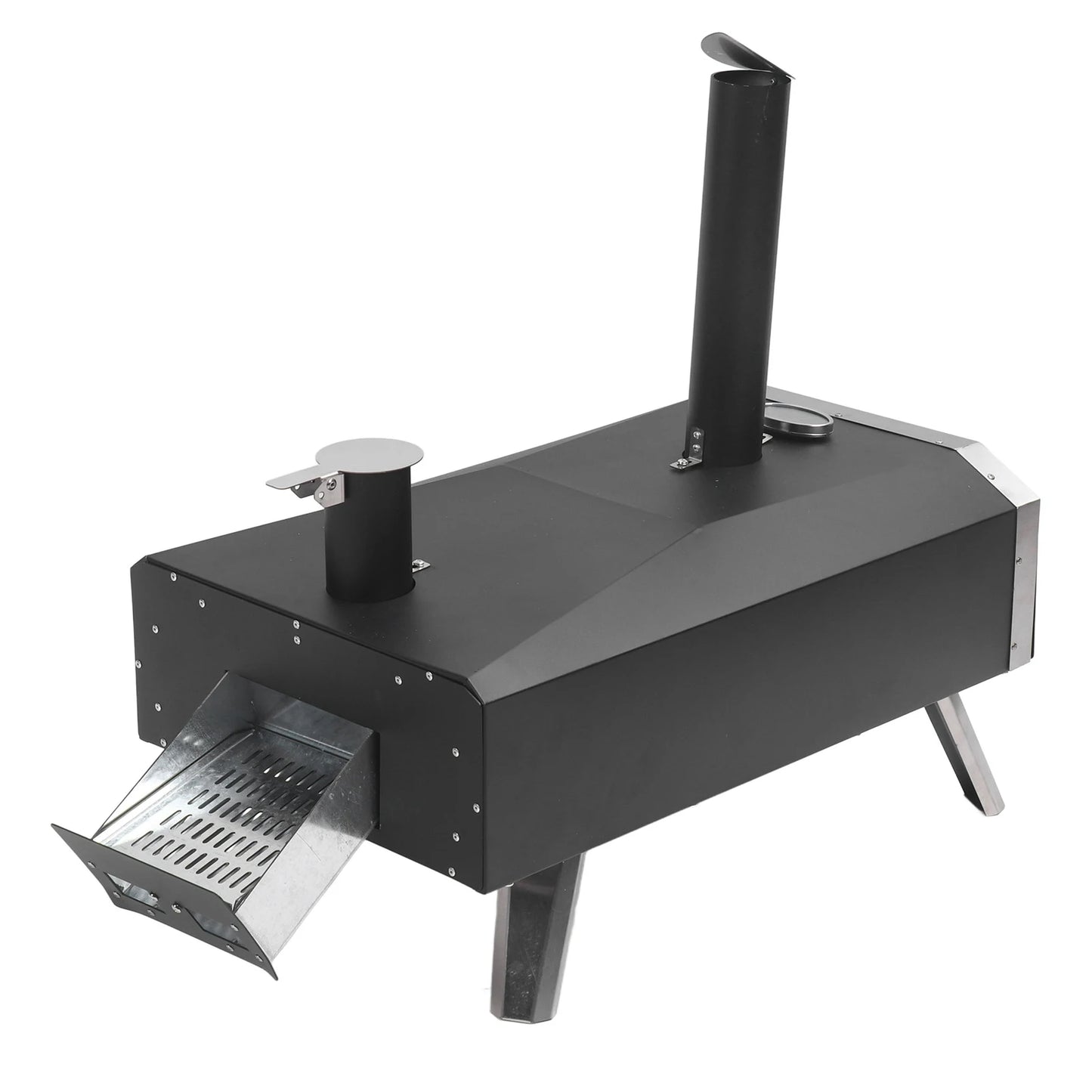 12in Portable Wood Fired Pizza Oven Stainless Steel