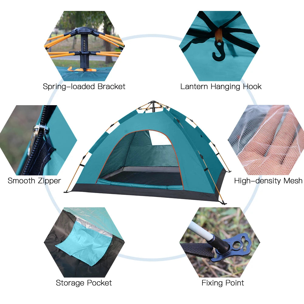 Instant Pop Up Camping Tent Water Resistant Portable