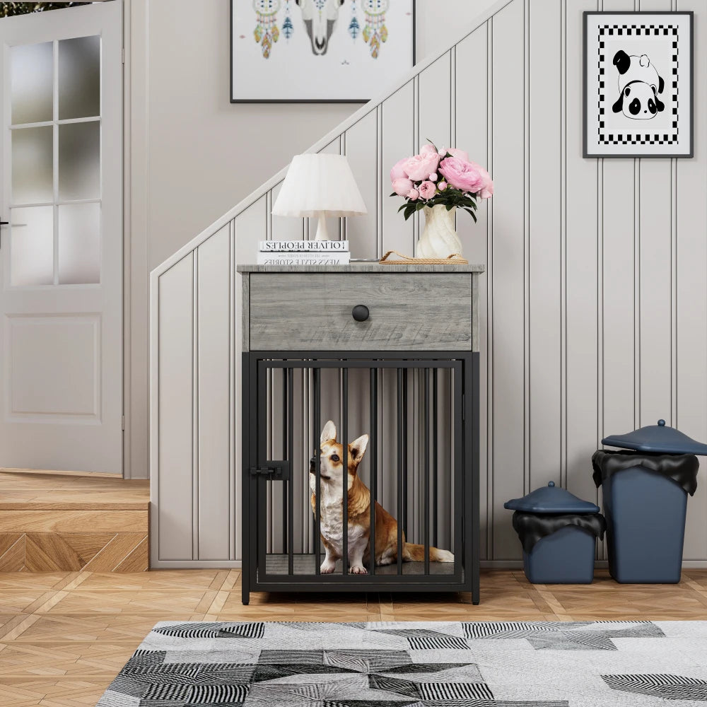 Dog Crate Furniture End Table For Small Dog Indoor Cage