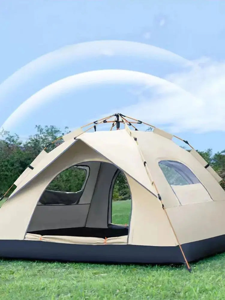 Automatic Quick Open Camping Tent Two Doors Two Windows