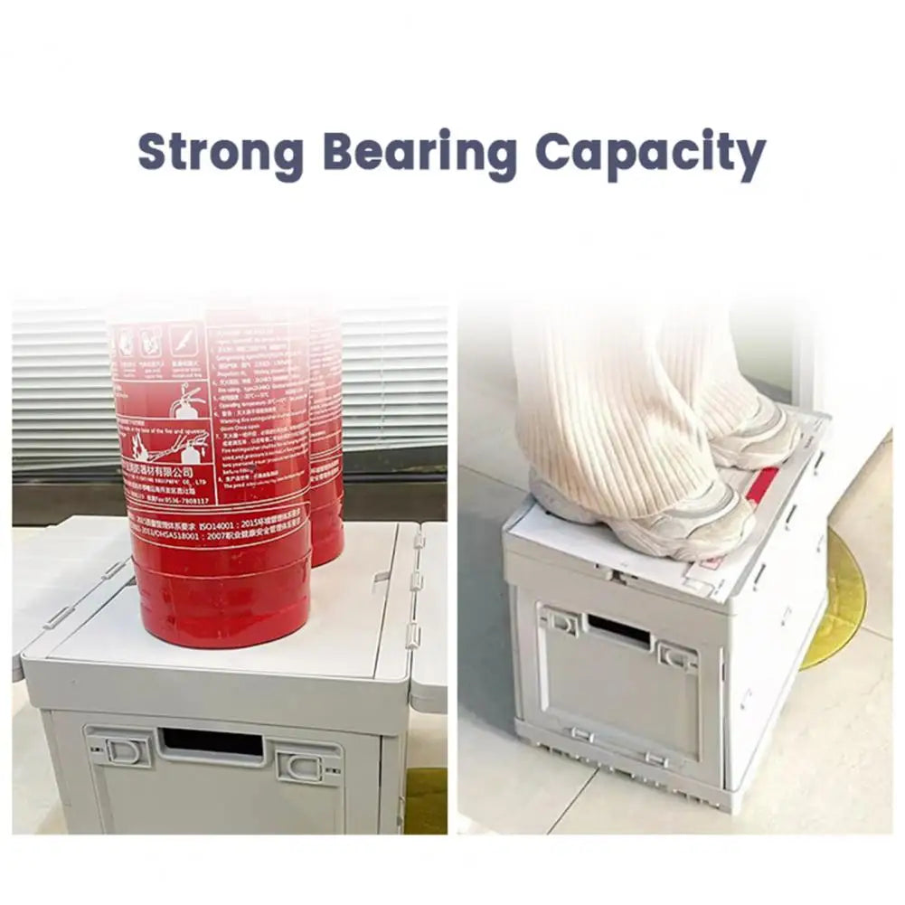 Folding Table Large Capacity Storage Container Portable Outdoor Camping Parking Warning Sign