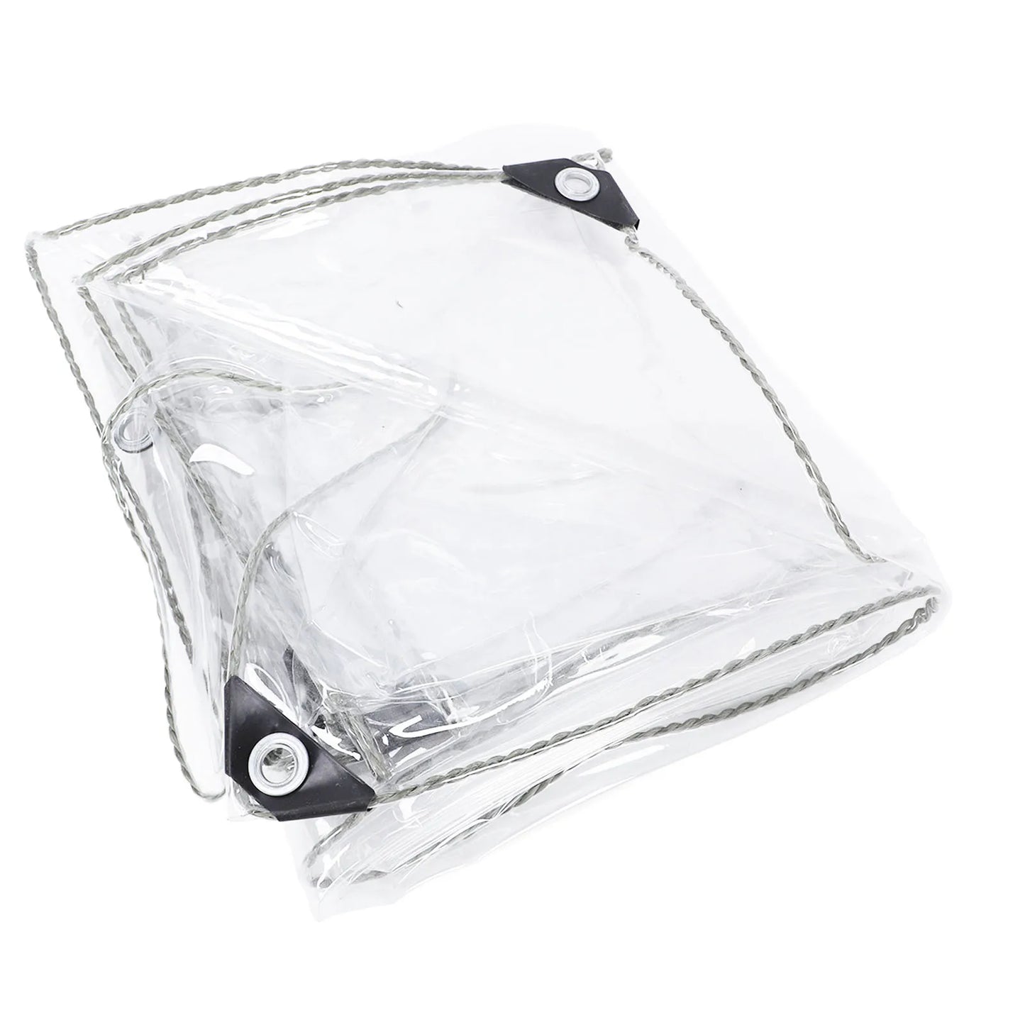 Transparent PVC Tarp 3x5m Clear Garden Rain Cover Protection