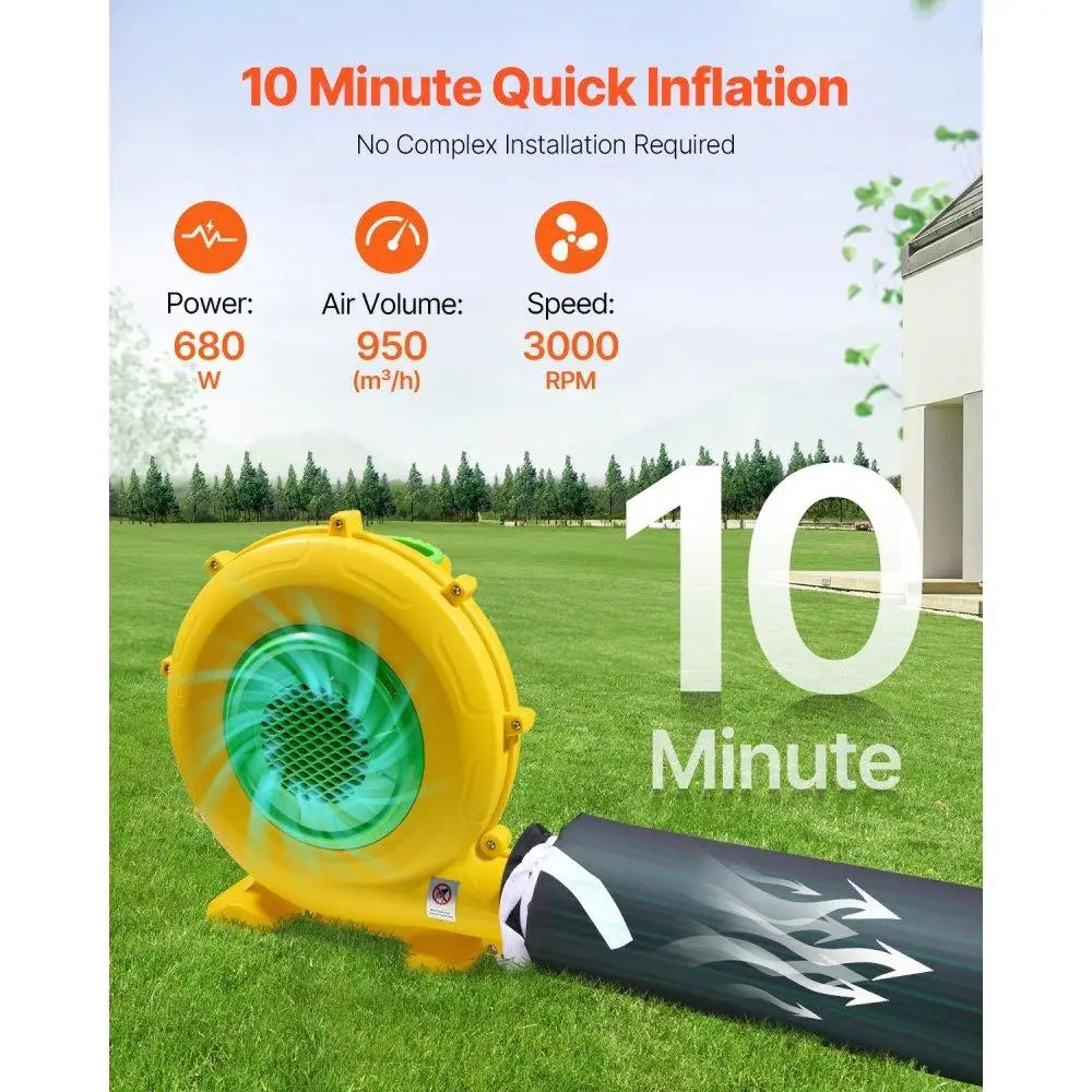 Inflatable Party Tent 17.7ft x 16.4ft x 13.9ft With Lights