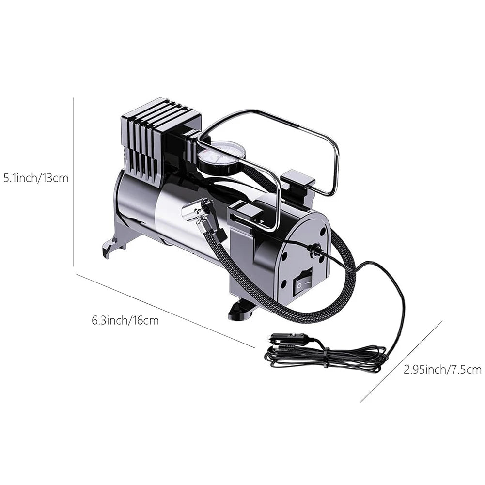 12V 150PSI Heavy Duty Portable Metal Air Compressor
