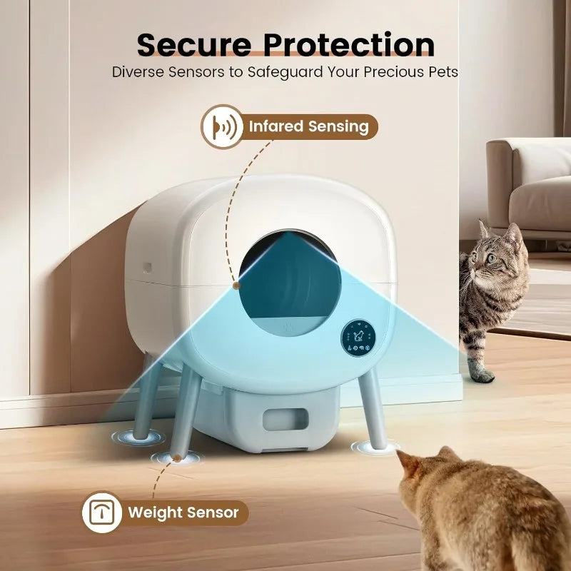 Extra Large Automatic Self Cleaning Litter Box for Cats