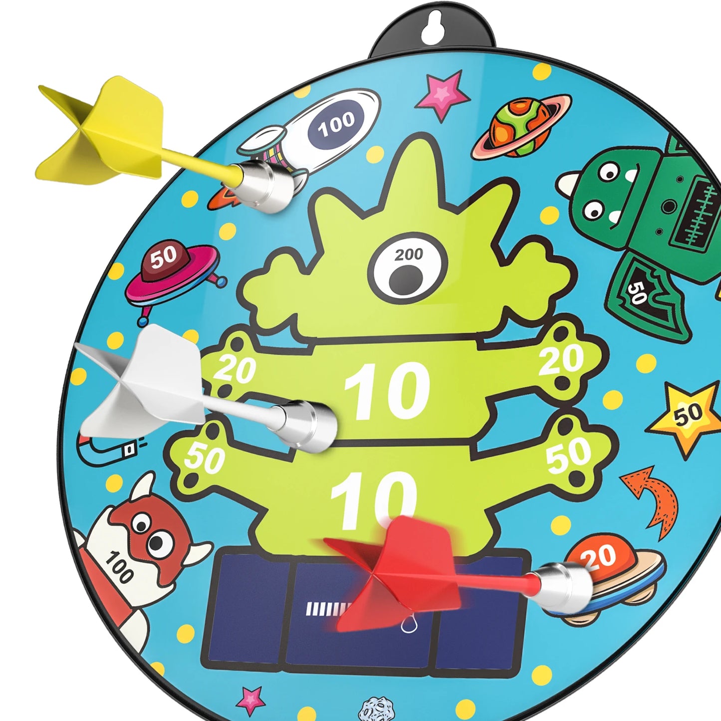 14 PCS Double Sided Magnetic Dart Board Toys for Kids Indoor and Outdoor Play Game Gifts
