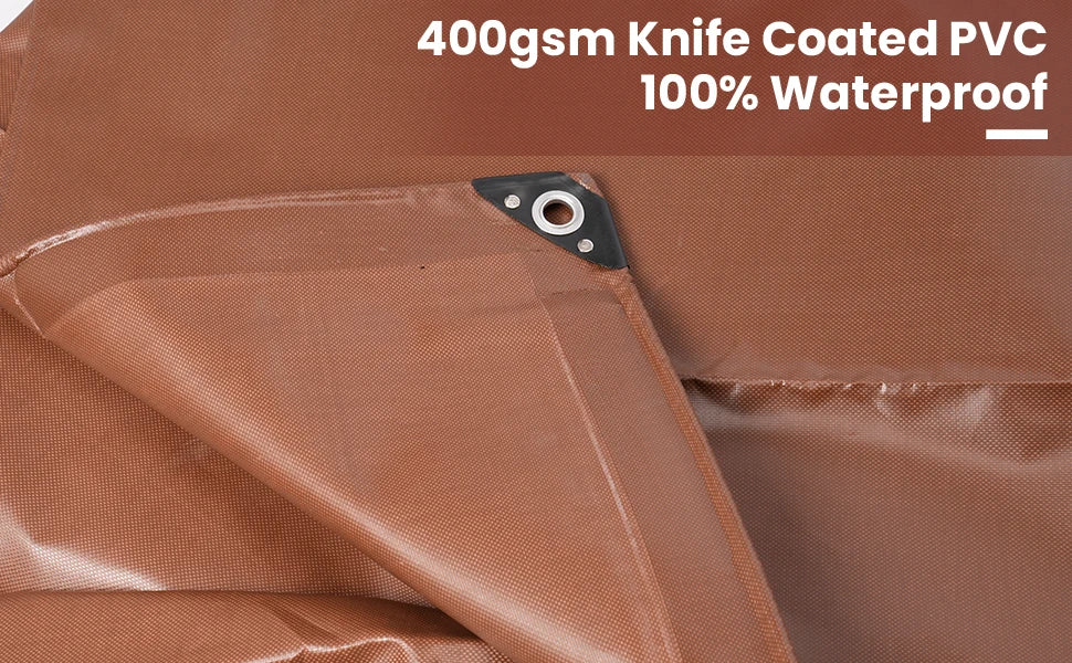 12 x 20 Ft Heavy Duty Waterproof PVC Tarp Outdoor Canopy