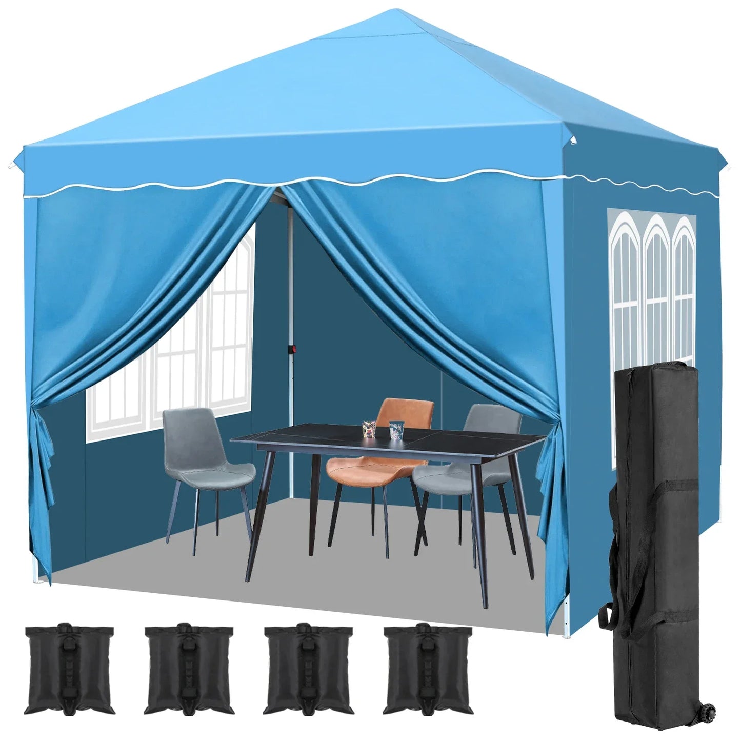 3x3m Sunshade Gazebo Portable Outdoor Rainproof Tent