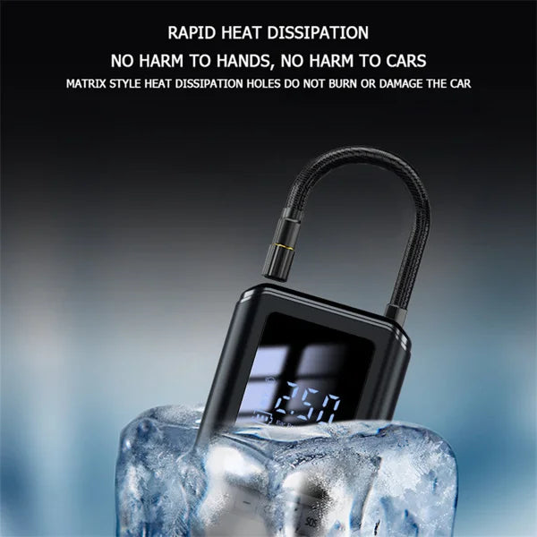 Mini Tire Inflator Car Air Compressor With LED Light