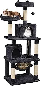 Yaheetech 62.5in Cat Tree Condo With Platform And Hammock