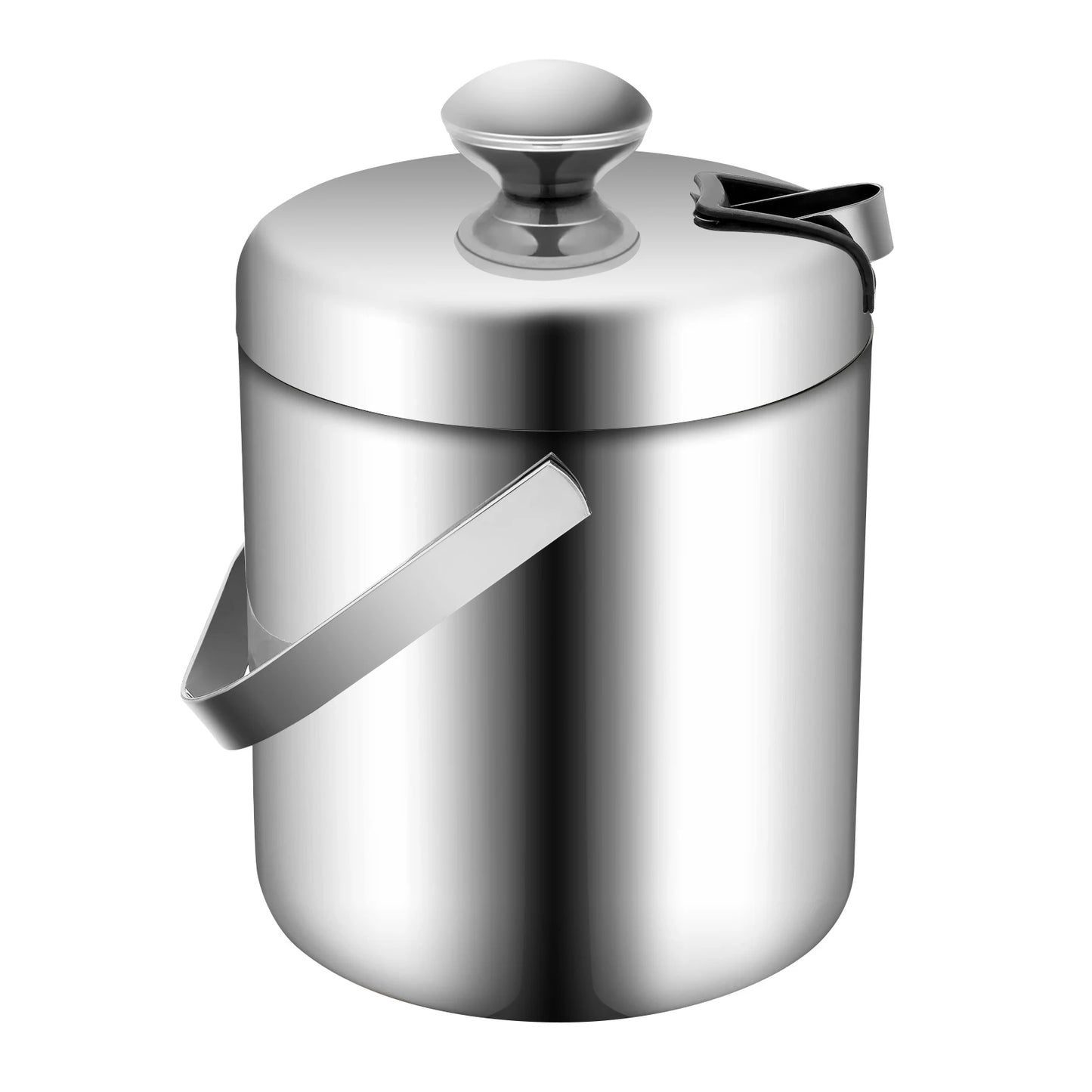 1.3L Double Layer Stainless Steel Ice Bucket Champagne Cooler