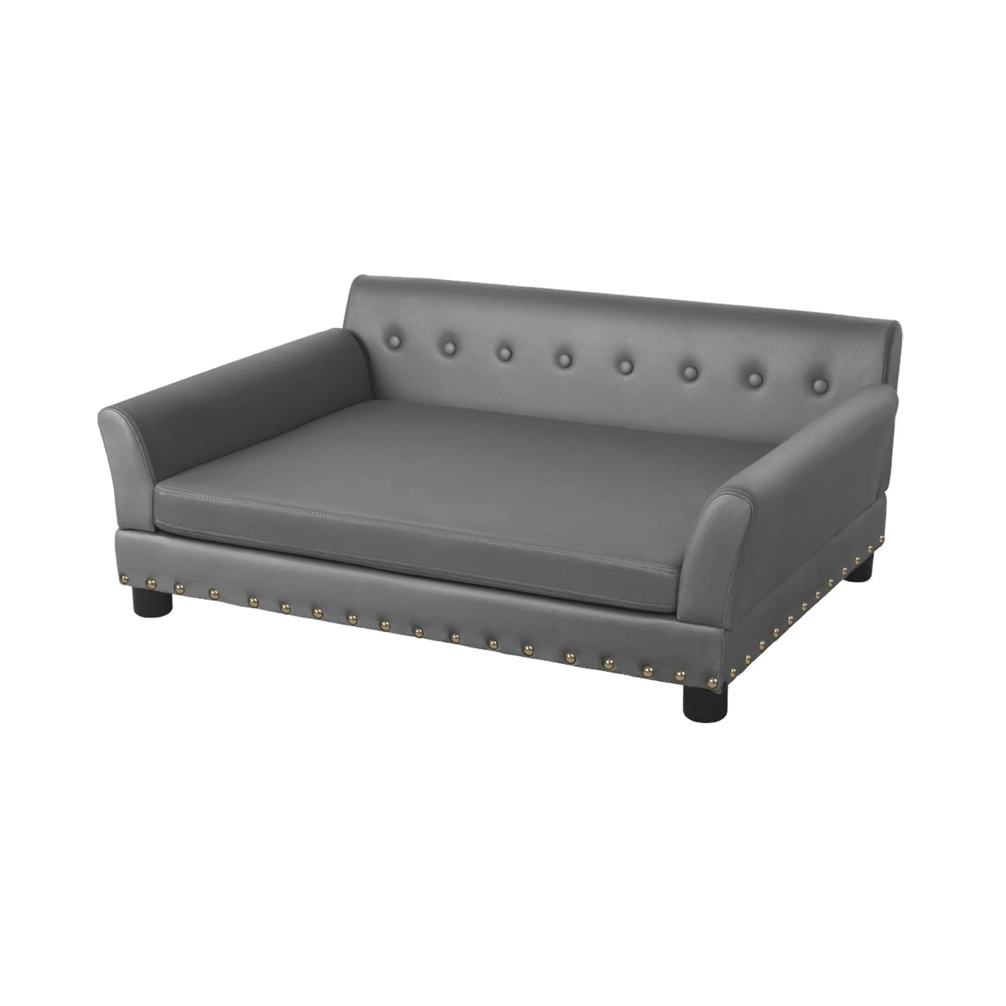 Elevated Extra Large Dog Bed Sofa Microfiber Leather Cover