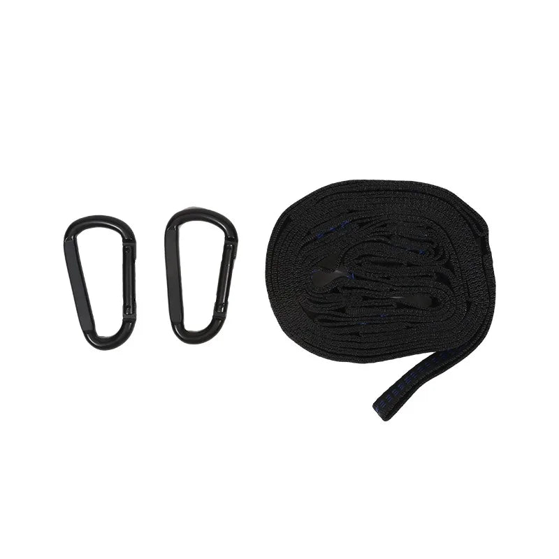 Two Pack Hammock Straps 600 Lbs 5 Ring Polyester Belts