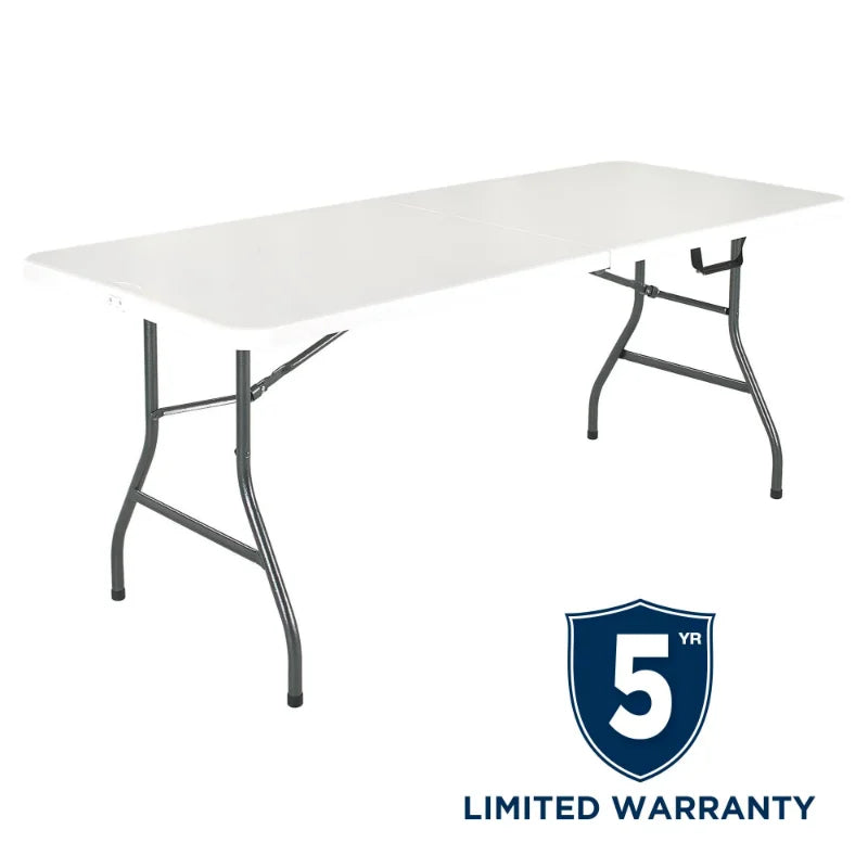 Cosco 6ft White Portable Folding Outdoor Picnic Table