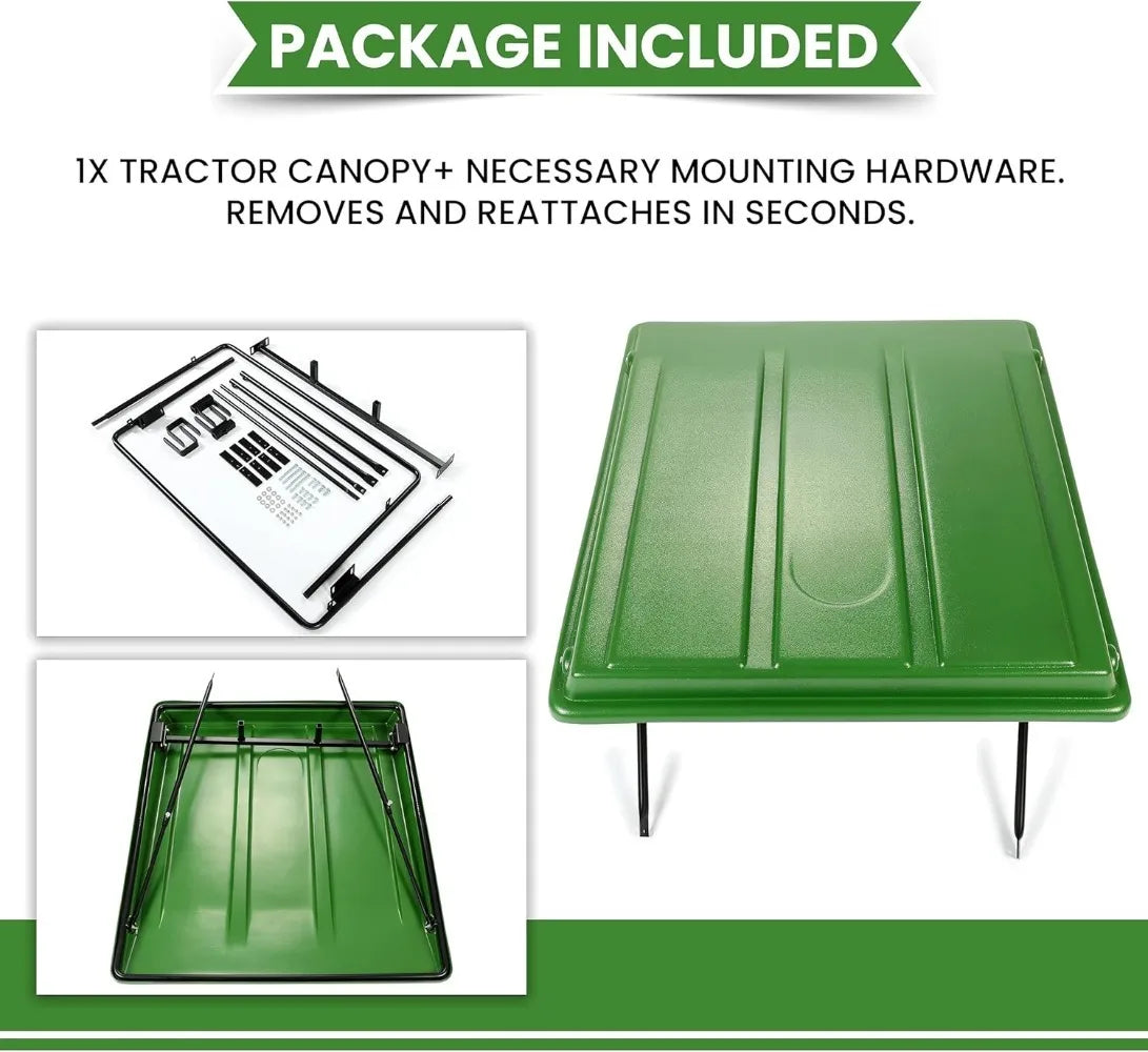 Sun Shade Canopy For Compact Tractors ROPS 35 x 40 Acrylic