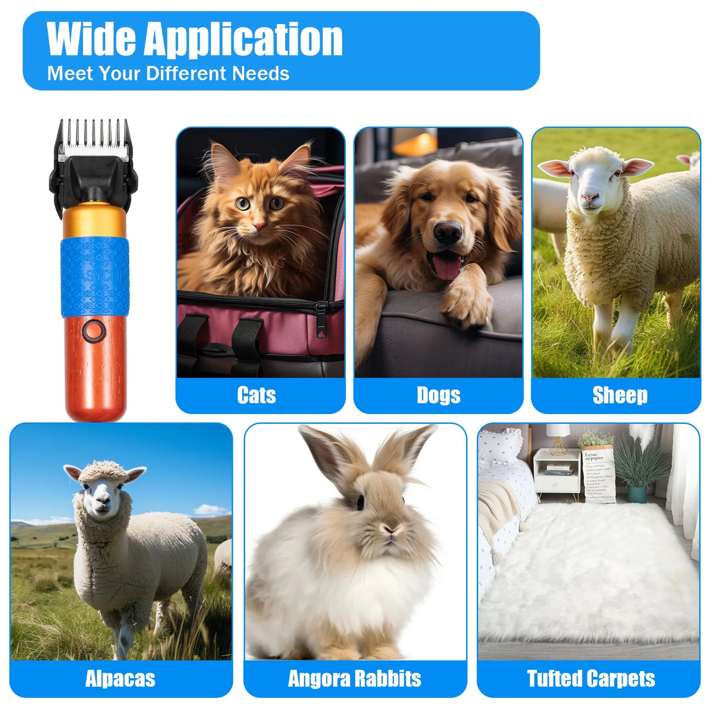 Electric Fur Shears For Pets And Farm Animals Clipper