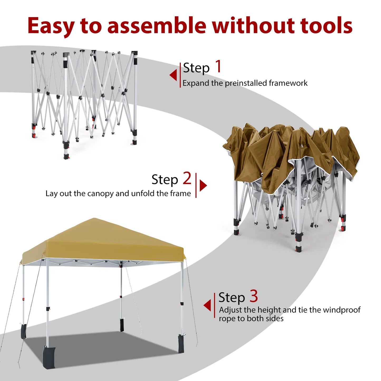 10x10 Center Locking Canopy Tent Waterproof UV Adjustable