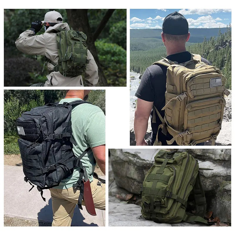 Tactical 45L 25L Waterproof Travel Backpack For Men Outdoor