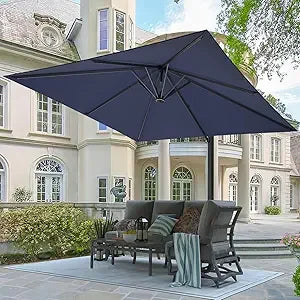 Extra Large 10x13 Ft Rectangular Cantilever Patio Umbrella