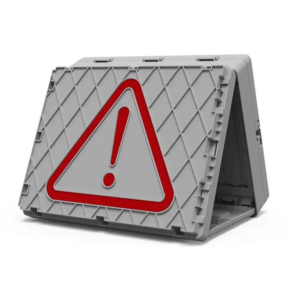 Folding Table Large Capacity Storage Container Portable Outdoor Camping Parking Warning Sign