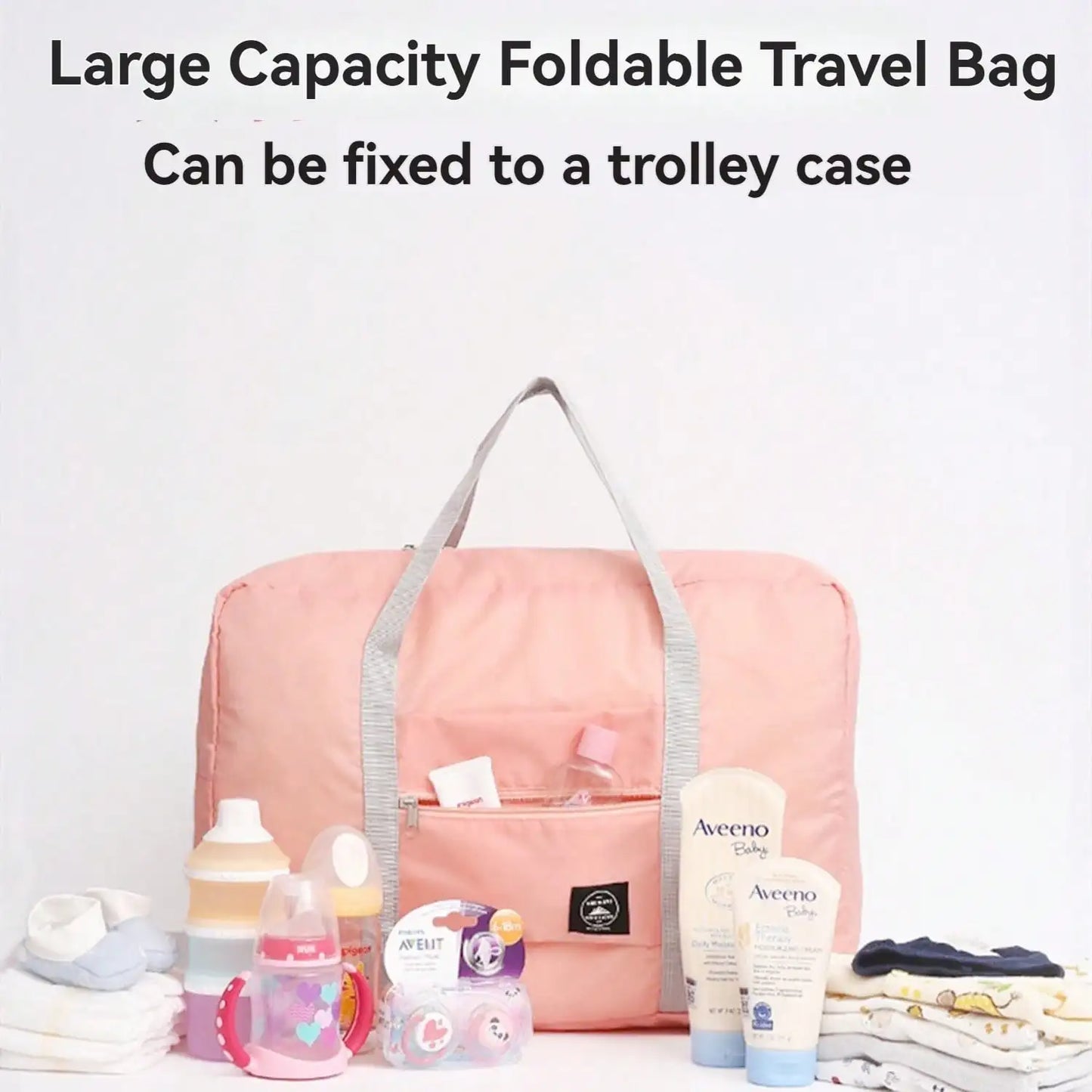 Foldable Travel Duffel Bag Waterproof Lightweight Tote Carry On Luggage Personal Item Sports Gym Vacation Bag