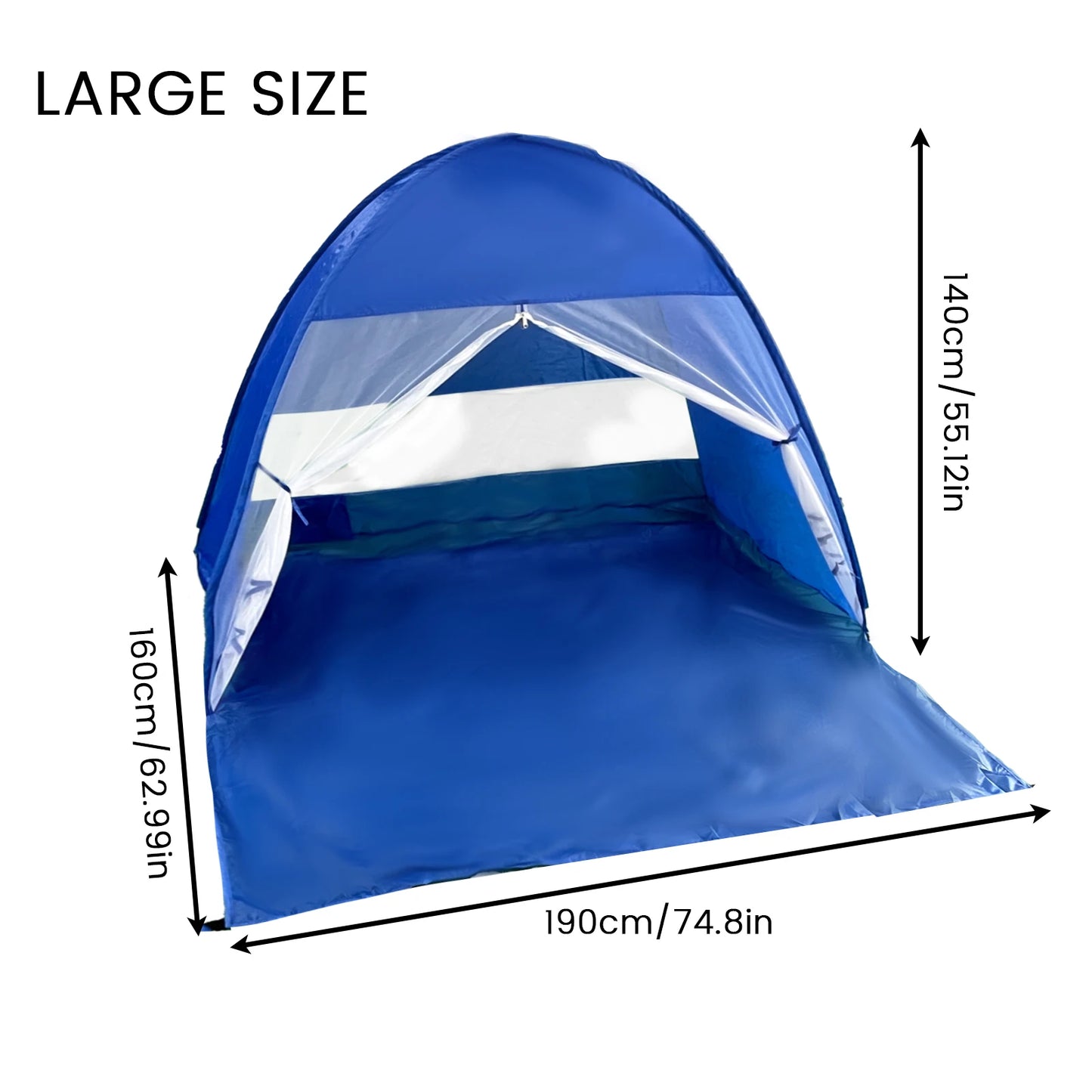 Pop Up Beach Tent Handbag Compact Folding For Outdoor Travel