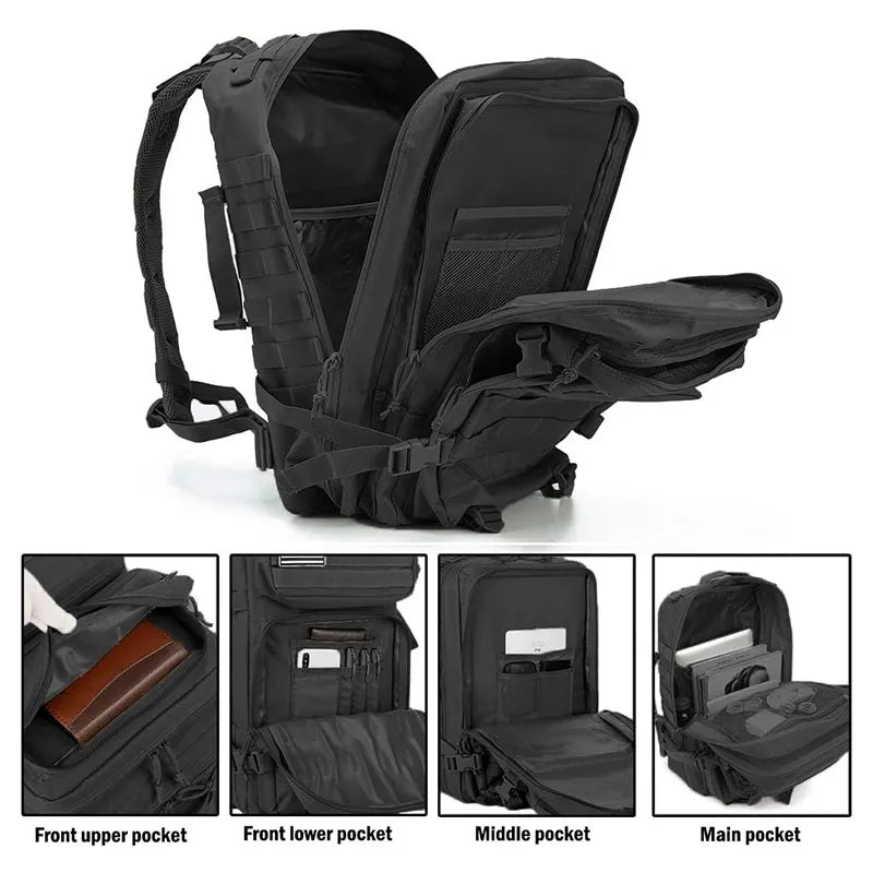 Tactical 45L 25L Waterproof Travel Backpack For Men Outdoor
