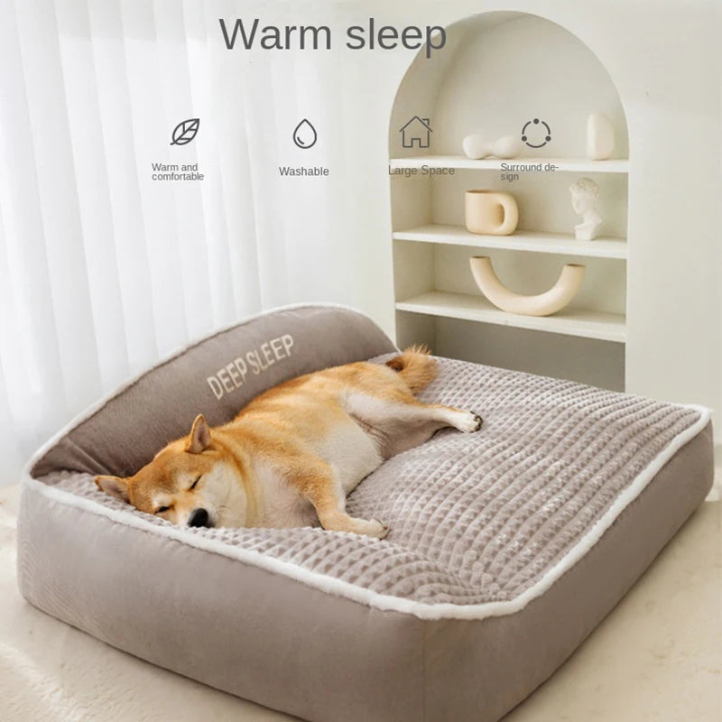 Winter Warm Cat And Dog Bed Non Slip Kennel Cushion