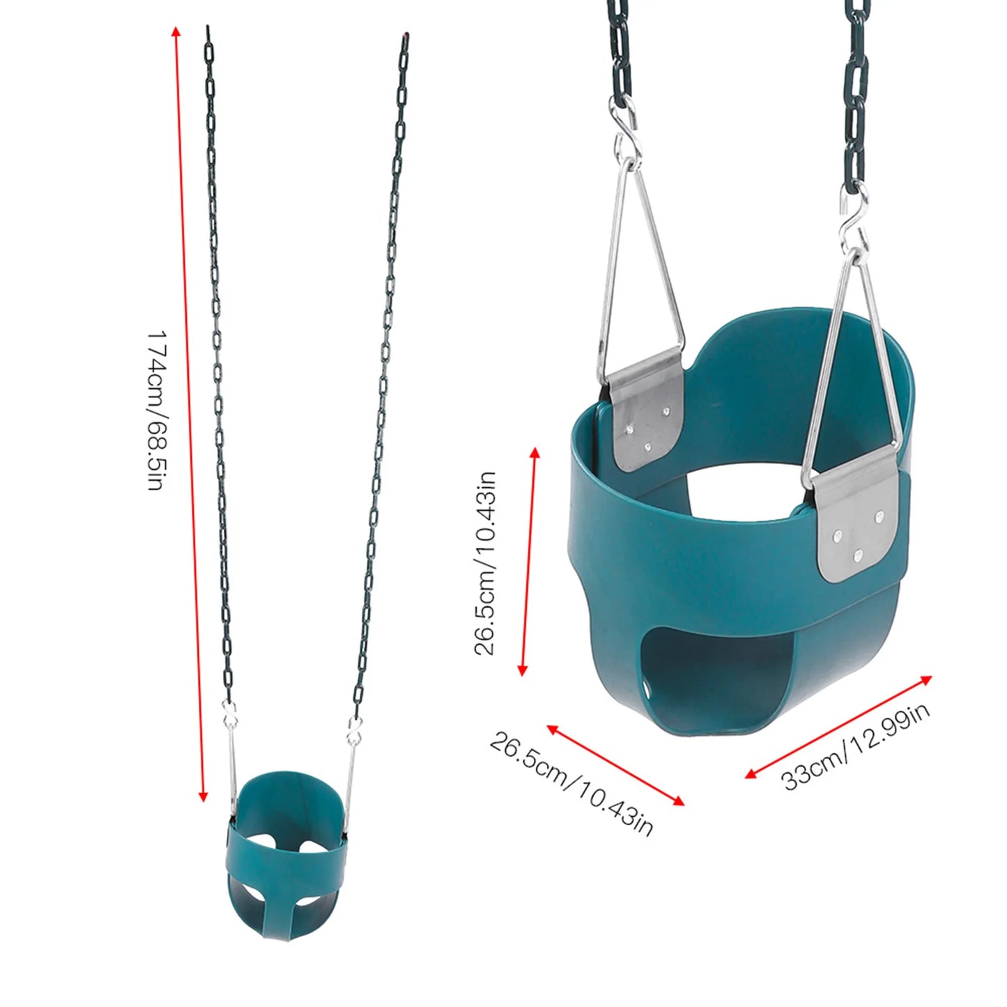 Comfortable Rust-Proof EVA Swing for Children Ideal for Indoor Outdoor Playground Fun