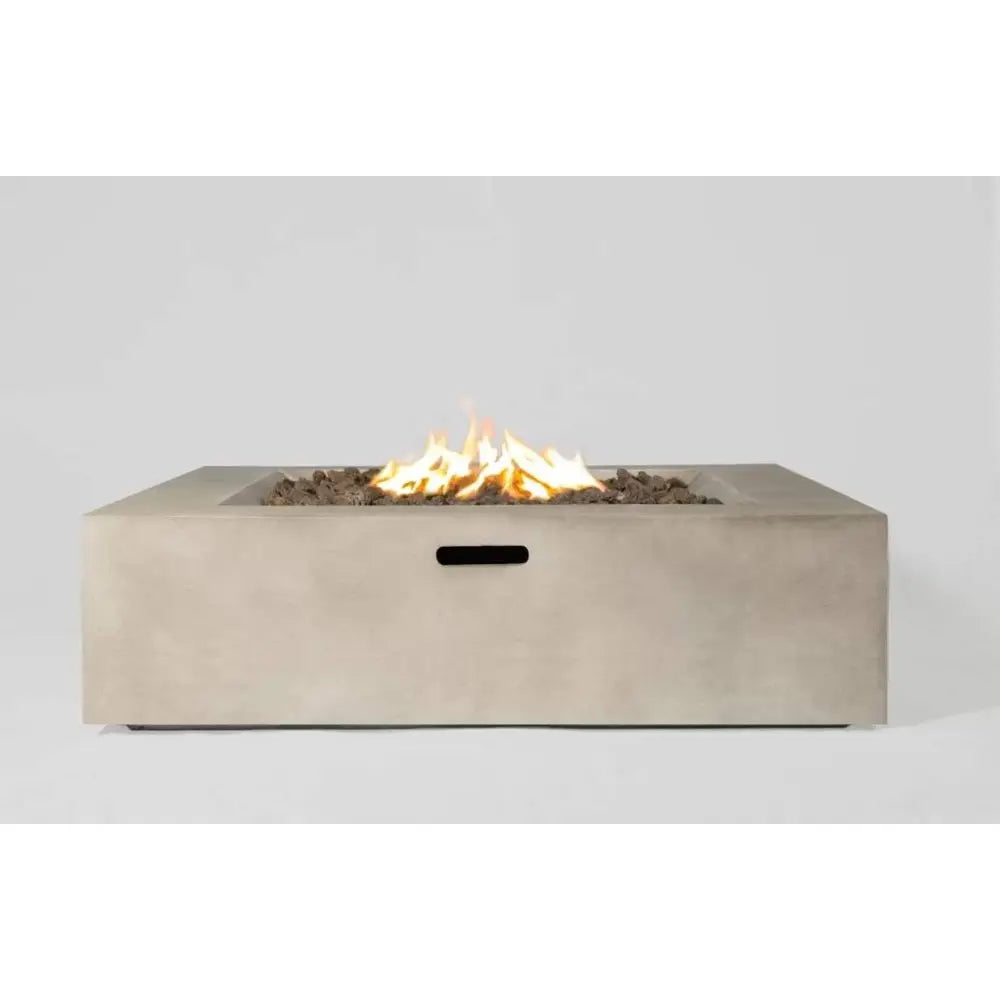 12 Inch Concrete Outdoor Fire Pit Table Modern Garden Patio Heater