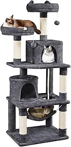 Yaheetech 62.5in Cat Tree Condo With Platform And Hammock