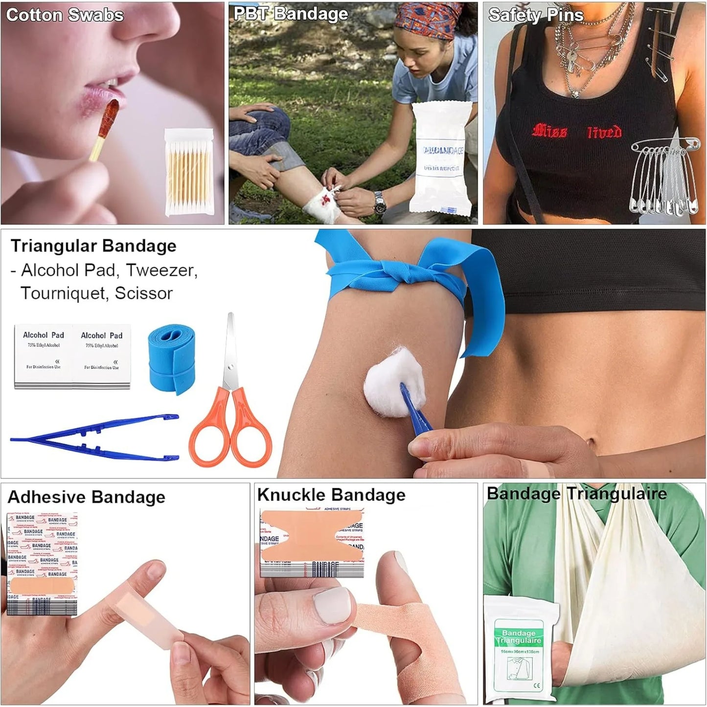 Survival And First Aid Kit 142 Piece Outdoor Gear For Men