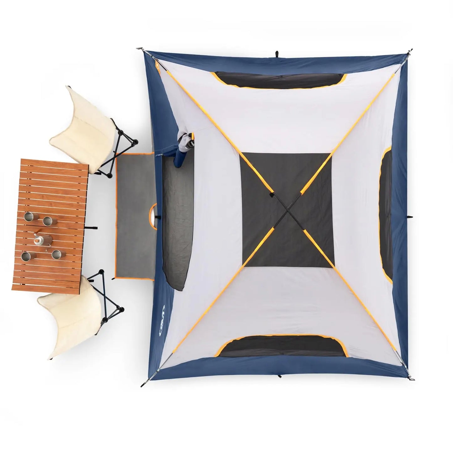 Portable 6 Person Camping Tent With Screen Room 14x11x72