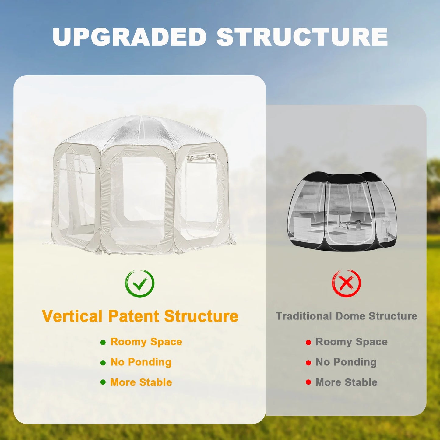 Portable Transparent Bubble Tent Folding For Camping