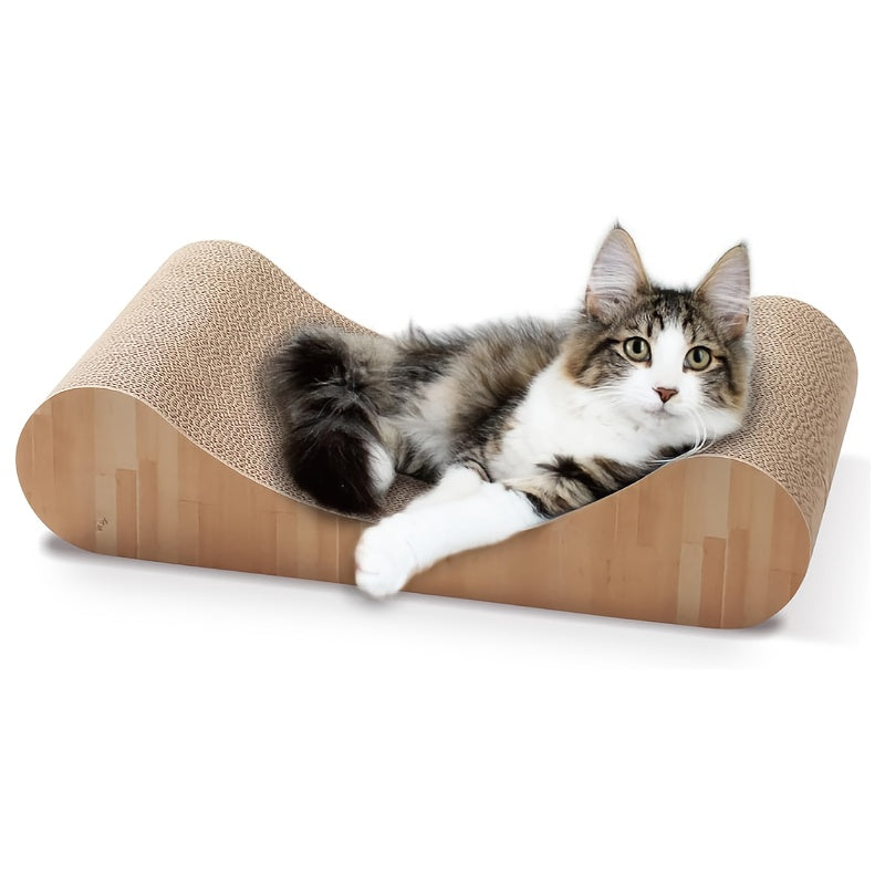 Cardboard Cat Scratcher Bed Indoor Cats Curved 24 Inch