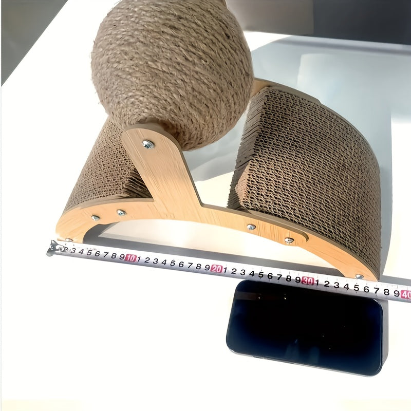 Wear Resistant Cat Scratching Ball Toy Vertical Cat Scratch Board Corrugated Paper Grinding Claw Board Relaxation