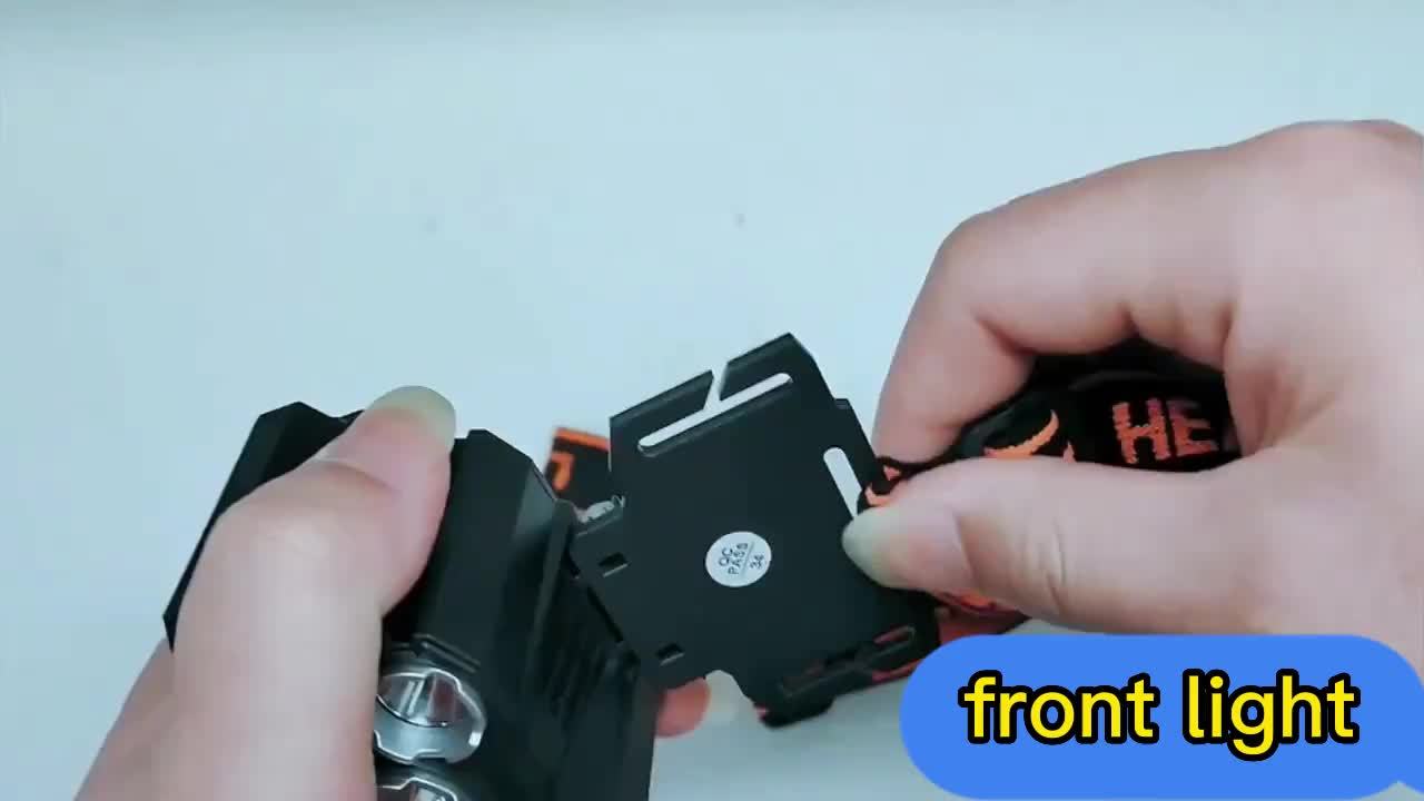 Rechargeable LED Headlamp With 5 LEDs For Outdoor Camping