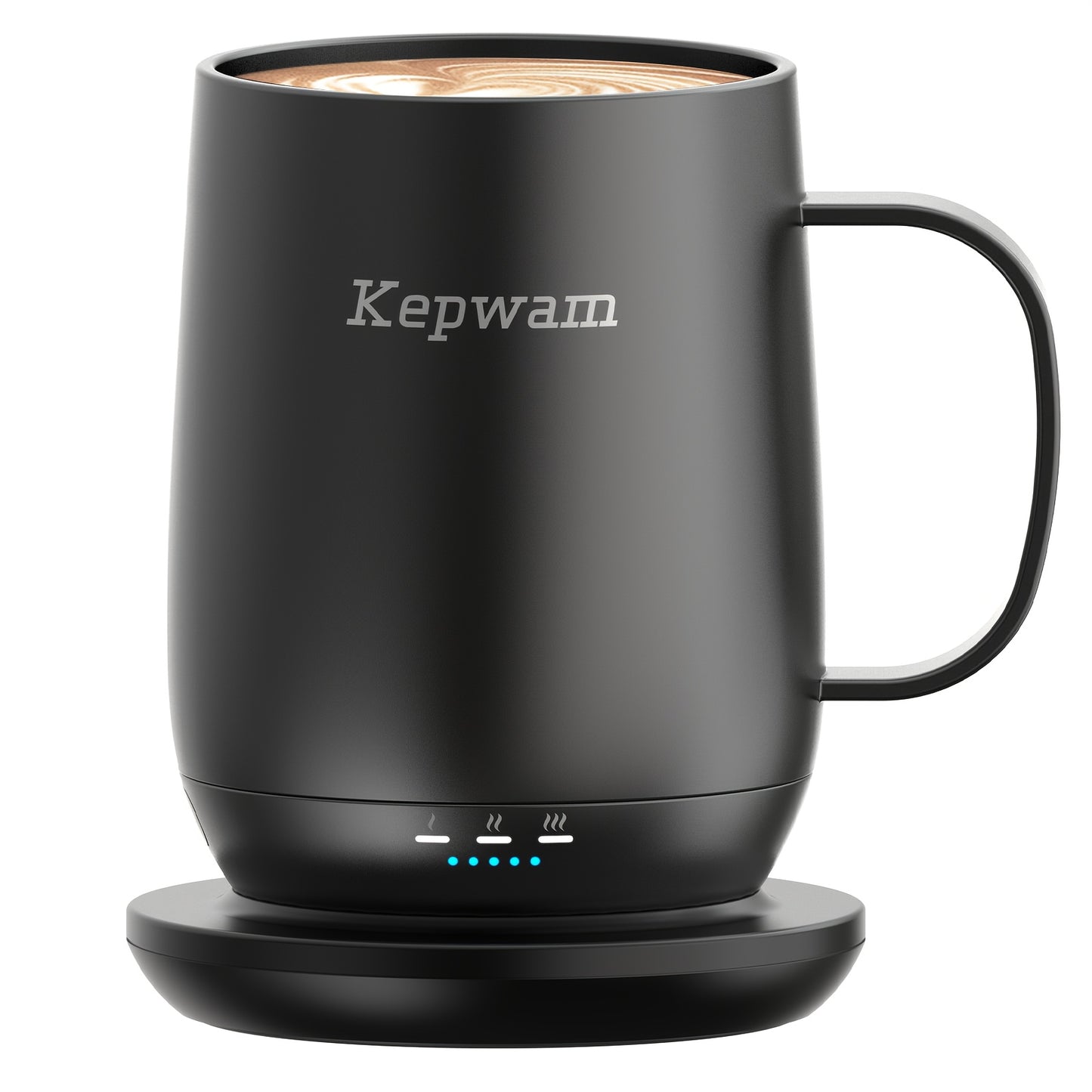 Kepwam Self Heating Coffee Mug T2 16oz 150 Minute Battery Life 149 F Temperature Controlled Warmer No App