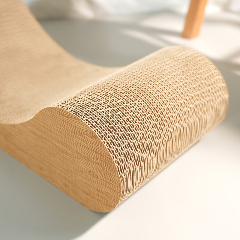 Cardboard Cat Scratcher Bed Indoor Cats Curved 24 Inch