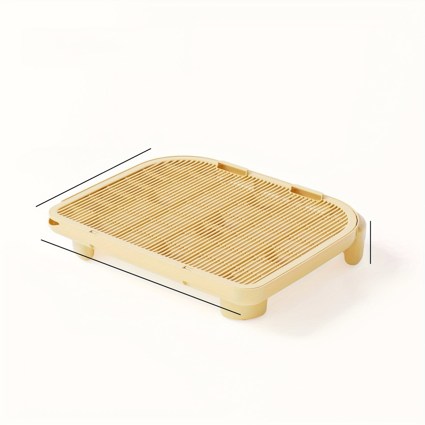 Elevated Cat Litter Mat With Raised Edges Scatter Control