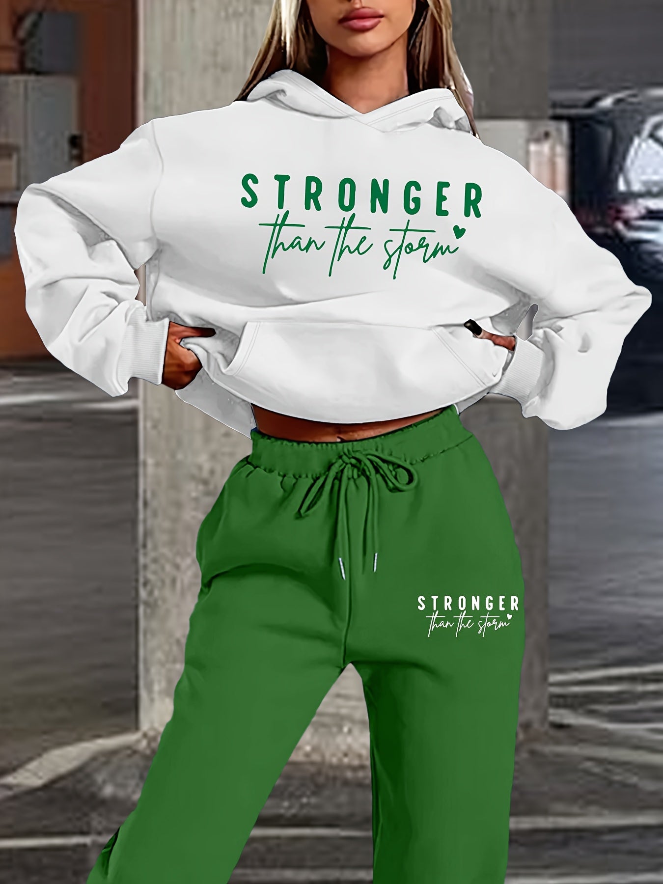 Cozy Fleece Hoodie Set For Women Premium Two Piece Outfit