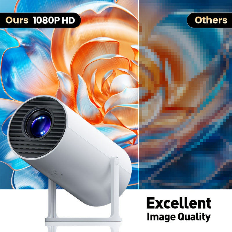 Portable 1080P Smart Projector With Built In Speaker Netflix