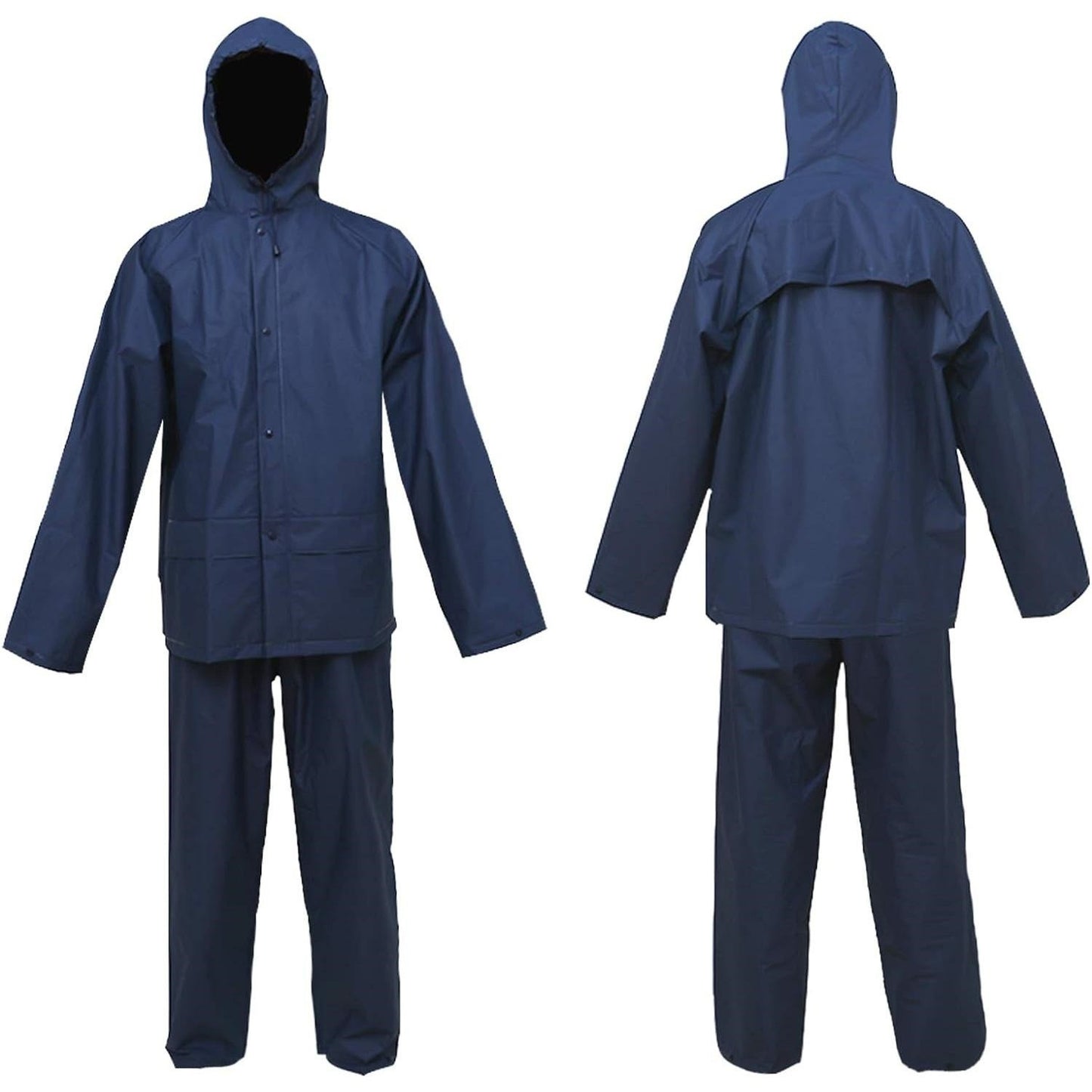 Ultra Lite Rain Coat With Pants Navy Waterproof Rain Gear