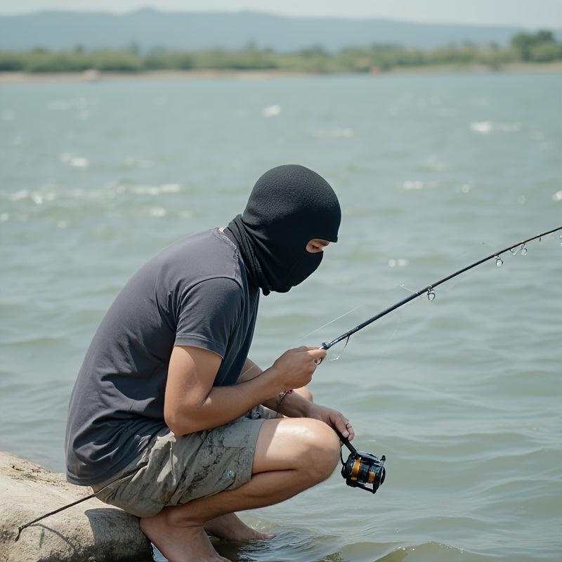 Balaclava Face Mask 2 Pcs Breathable 4 Way Stretch Black