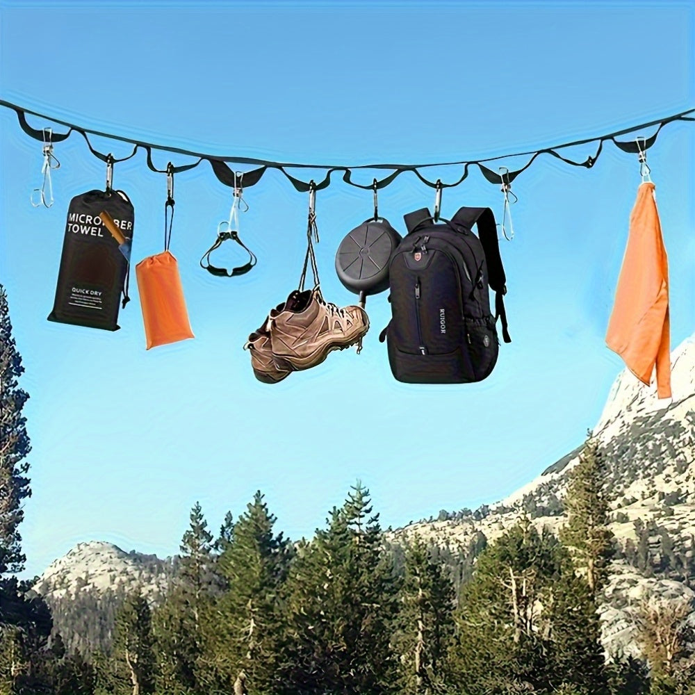 Canvas Storage Strap With 19 Buckles For Camping Gear